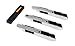 Internet's Best Snap-Off Utility Knife - Regular - Set of 3 - Belt Clip - Retractable Razor Knife Set - Box Cutter Locking Razor Knife