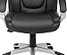 Boss Office Products High Back No Tools Required LeatherPlus Chair in Black