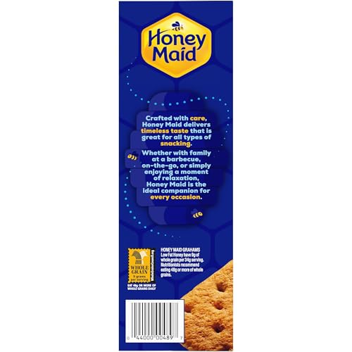 HONEY MAID LOW FAT HONEY GRAHAM CRACKERS, LUNCH SNACKS, 14.4 OZ