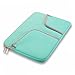 Ivencase 13-Inch Neoprene Laptop Sleeve with Zipper & Built-in 2 Pockets, Hot teal