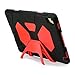 IPad Air 2 Case,IPad 6 Case,Aceguarder New Design[Waterproof][Shockproof][Scratchproof][Drop Resistance]Protective Cover Case With Kickstand For IPad Air2/IPAD6 (2015) (Black-Red)