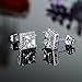 Outop 18K White Gold Plated Princee Cut Cubic Zironia Halo Stud Earrings for Women