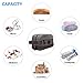S-ZONE Mens Travel Case Dopp Kit Small Shaving Toiletry Bag Makeup Organizer Insert