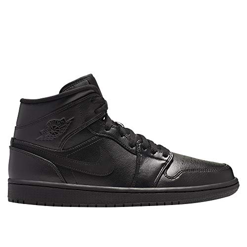 Jordan AJ 1 MID (12 D(M) US Men) Black/Black/Black