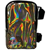 Holographic Thigh Bag | Leg Harness for Women | Outdoor Leg Pouch | Carnival Hiking Travel Fanny Pack with Adjustable Straps | Brown
