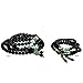 Mala Beads Gemstone Obsidian Amazonite Healing Bracelet Necklace for Meditation