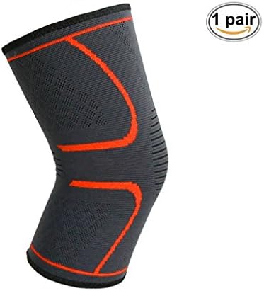 1 Pair Eulay Knee Compression Sleeve Best Support for Jogging,Running,Sports, Injury Recovery,Arthritis and Joint Pain Relief (medium)