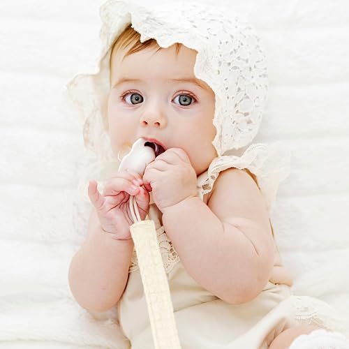 Cosby Pacifier Clip Nordic Design Neutral Colors for Girls and Boys 4