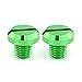 Xitomer 4 PCS M10x1.25 Mirror Hole Plugs, Fit for Z250SL/ Z125,and so on,Aluminum CNC (Green)