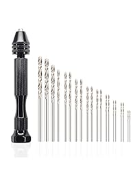 Pin Vise brocas de mano (20 piezas), micro mini br