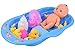 Baby Doll Bath Time Set, Boys Pretend Play Bath Tub Toys Games for Kids Toddlers Christmas Birthday Gift - Featuring 6