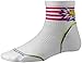 SmartWool Women's PhD Cycle Ultra Light Pattern Mini Sock: White LG