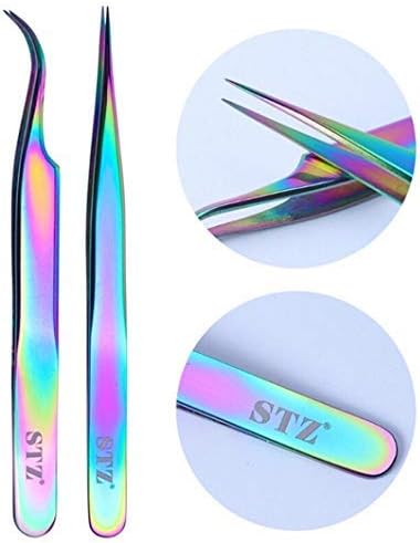 Holidaysummer Pretty Chameleon Dead Skin Remover Cuticle Tweezers Nail Forceps (C)