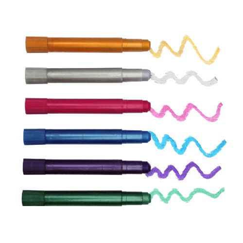 Hair-Chalk-Metallic-Glitter-Temporary-Hair-Color-Edge-Chalkers-Lasts-up-to-3-Days-No-Mess-Built-in-Sealant-80-Applications-Per-Stick-Works-on-All-Hair-Colors-6-COUNT