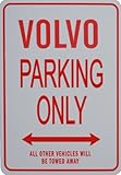 VOLVO PARKING ONLY - Miniature Fun Parking Sign