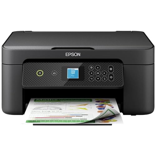 Epson Expression Home XP-3200 Stampante Multifunzione A4 getto d'inchiostro (Stampa Fronte Retro, Scansione, Copia) Display LCD 3.7cm, WiFi, Stampa mobile e su Cloud, AirPrint,Serie 604,Black
