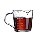 Espresso Shot Glass 70ML/2.3OZ Triple Pitcher Barista Double Spouts With Pouring Handle (1 Pack)