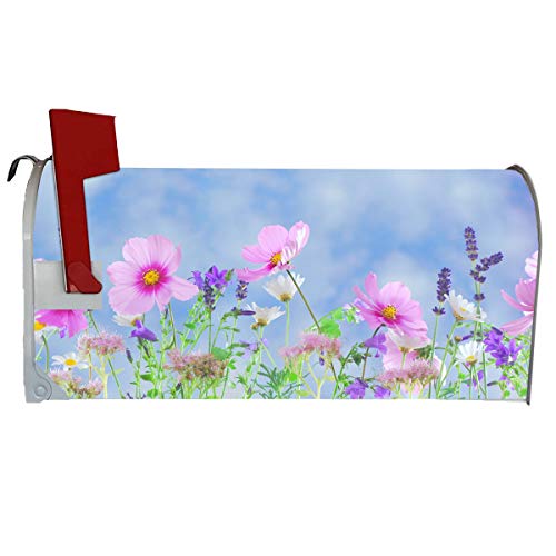 VWAQ Spring Flowers Magnetic Mailbox Cover - Summer Floral Decorative Magnet - MBM2