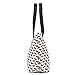 WongSinTong Women Large Canvas Handbag Tote Cat Printed Cute Shoulder Bag and Wallet 2 Piece Sets