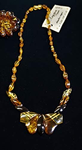 Russian" Honey" Amber/Beads Necklace/Amber Necklace / 18"