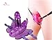 ULTRA DNA® New Arrival!female Masturbation Wireless Remote Control Strap on Butterfly Vibrating Dildo,butterfly Dildo Vibrator for Woman,adult Sex Toys Purple