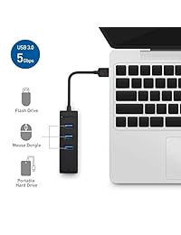 Cable Matters 3-Port Hub Superspeed USB 3.0 con Gigabit Ethernet
