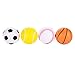 Emorefun Soft PU Mini Sports Balls for Kids, Basketball, Football, Tennis, Golf, Novelty Stress Relief Ball Fidget Toys Party Favor Games, Set of 4