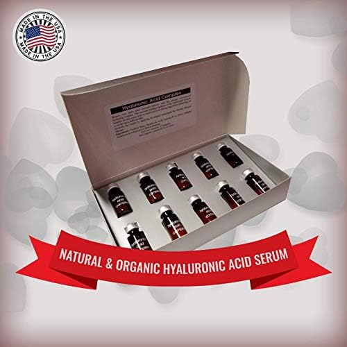 Hyaluronic Acid 10 Ampoule - Moisture Complex Lightweight Formula By Naturalessa - Made in the USA (Single)