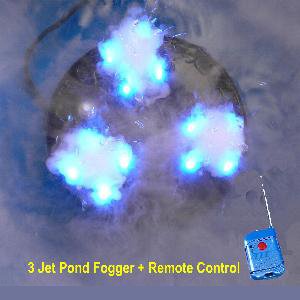 3 Jet Pond Fogger W/RGB LED's and Remote Control