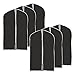 EZOWare Black 39 inch Garment Bag, Foldable Breathable Suit Shirt Dress Jacket Coat Dust Cover - Set of 6 (6PC)