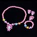 Hpwai Little Girls Pink Cute Cat Crossbody Bag with Necklace Clip-on Earrings Ring Bracelet for Kids Toddler