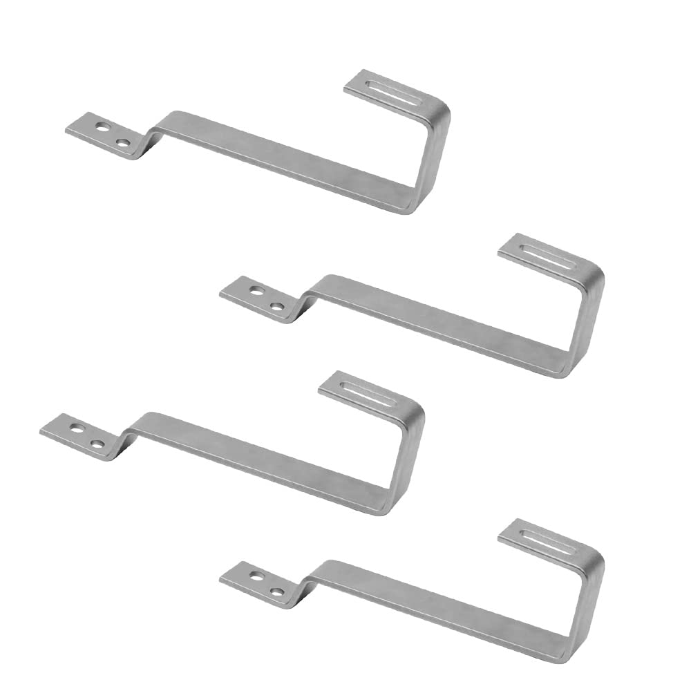 Offgridtec© Beaver Tail Stainless Steel V2a Roof Hooks for Surface Mounting PV Solar Pack of 4