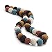 Linsoir Beads Colorful 8mm Lava Rock Essencial Oil Diffuser Beads Healing Stone Loose Beads 40cm/strand