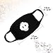 Mouth Mask, Paxcoo 8 Packs Face Mask for Dust, Black Face Mouth Masks Anime Cotton Mask for Teens Women Men