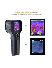 Hti HT 02, infrarrojos (IR) cámara de luz de imagen térmica y visible con resolución IR de 3600 píxeles y rango de temperatura de  20~572.0 °F, 6 Hz de velocidad de refresco