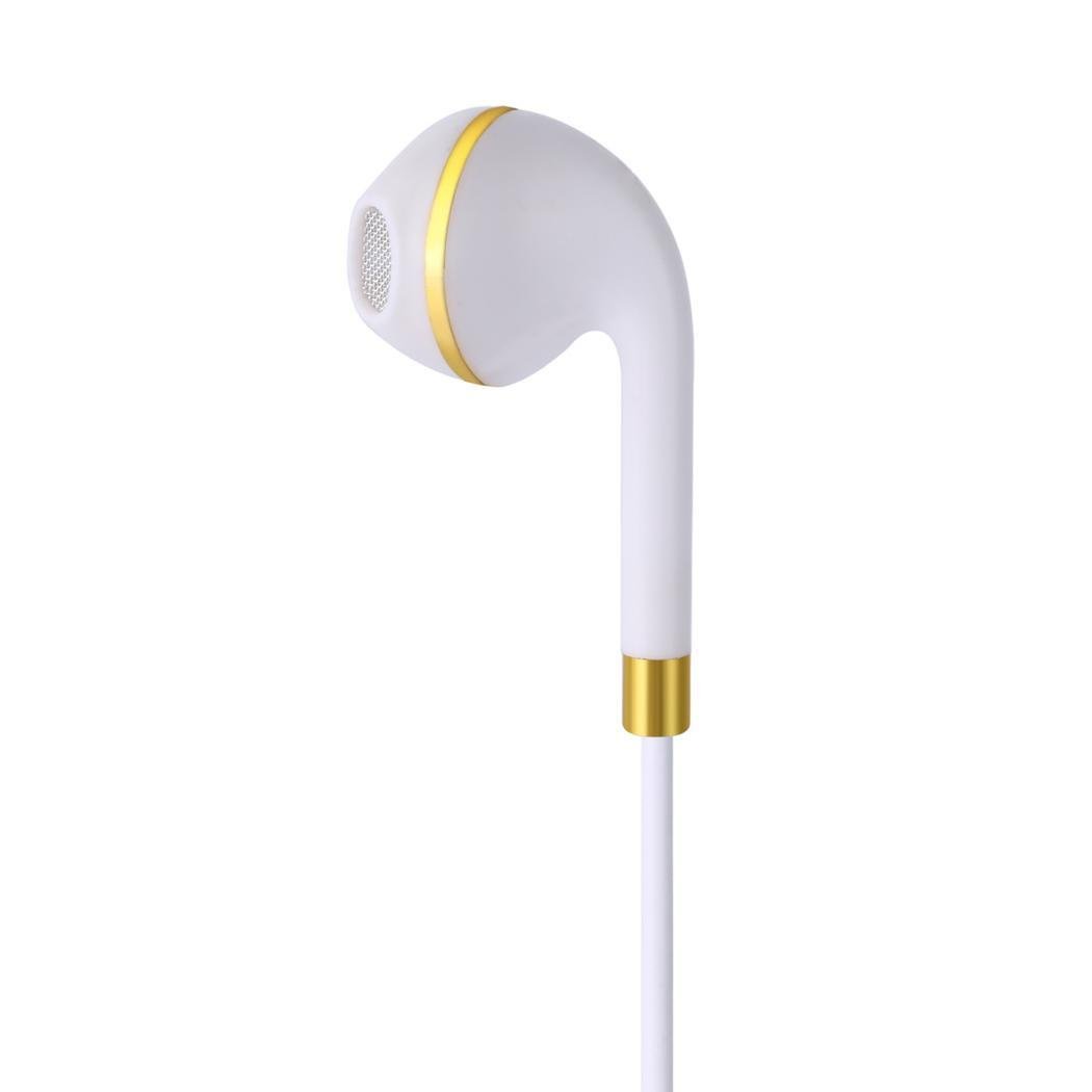 CHIGANT General Filaire écouteurs Intra-Auriculaires Musique Jeu téléphone Écouteurs Super avec Micro Wired Casques, Blanc, 1.2m/47.2inch
