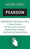 MyPoliSciLab® with Pearson eText -- Instant Access -- for Government in America: People, Politics, by 