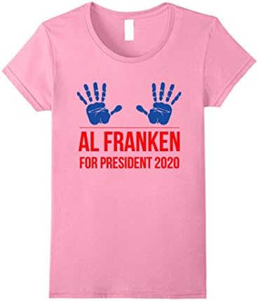 Womens Al Franken For President short sleeve political t-shirt Medium Pink