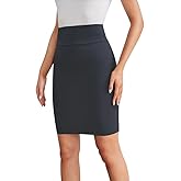 Sweet Hearts Mini Pencil Skirt for Women- Above Knee Silky Basic Bodycon Skirt Made in USA
