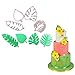 Mity rain Tropical Leaf Cookie Cutter - Hawaiian Palm Leaves Fondant Cutters Set for Gum Paste, Sugarcraft Candy, Luau Cake Decorating （4Pcs）