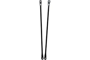 Timyrimy 40"/101.5cm Garden Swing Replacement Bars, Matte Black Heavy Weight Capacity Metal Round Rods for Hanging Swing Seat to Frame(2PCS/CTN)