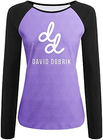 David Dobrik Dd Logo Women's Long Sleeves Raglan Personality Fashion T-Shirt