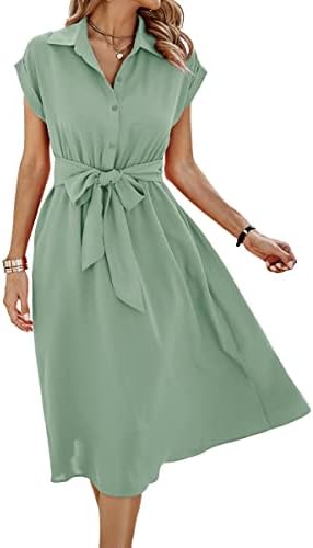 midi shirt dress wrinkle free SPANX CarryOn Belted Midi Shirt Dress