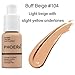 Foundation Makeup, 30ml Matte Oil Control Concealer Foundation Cream, Long Lasting Waterproof Matte Liquid Foundation (104 Buff Beige)