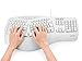 Perixx PERIBOARD-512II W, Ergonomic Split Keyboard - White - Natural Ergonomic Design - Wired USB Interface - Recommended with Repetitive Stress Injuries RSI User