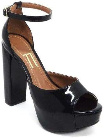 salto alto grosso meia pata