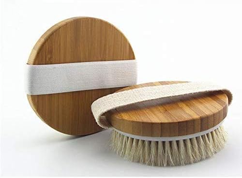 Usams ボディブラシ 無料 馬毛100 角質除去 全身マッサージ お風呂用 バス用品 背中 美肌