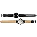 Men's Black Leather Casual Watches - Analog Quartz with Date, 99 ft Waterproof Wrist Watch for Men
