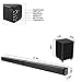 Soundbar with Wired Subwoofer 2.1 Channel Super Bass Bluetooth Speakers, Home Theater Stereo Surround Sound Bars for TV/PC/Cellphone/Tablet, Bluetooth/RCA or AUX Connect 5.0 soundbar, Wall Mountablethumb 4