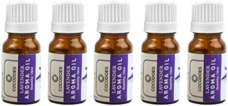 Cocodoes Lavender Aroma Oil Set of 5 of 10ml Each for Aroma Diffuser Home Fragrance Office Spa